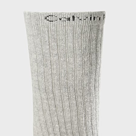 Calvin Klein - Lot De 6 Paires De Chaussettes 1755 Noir Blanc Gris Chiné