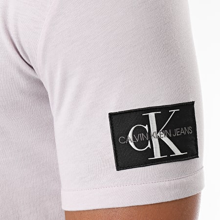 Calvin Klein - Tee Shirt Monogram Badge Grind 5611 Mauve