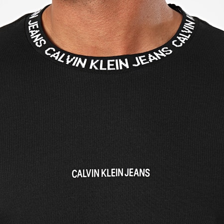 Calvin Klein - Tee Shirt Institutional Collar 6053 Noir