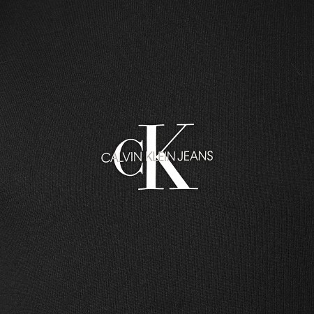 Calvin Klein - Tee Shirt Manches Longues Center Monogram 6812 Noir
