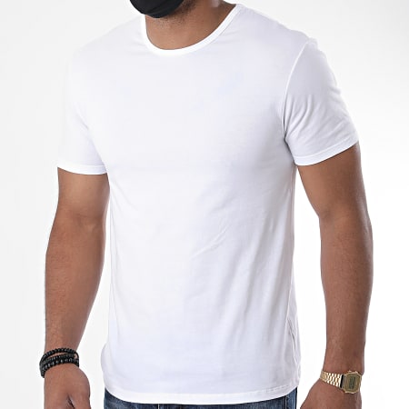 Dim - Lot De 2 Tee Shirts Slim D040W Blanc