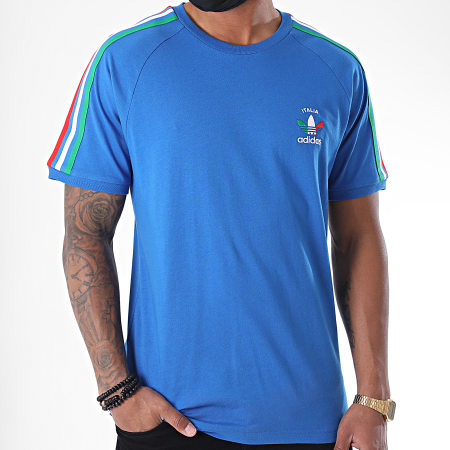 Adidas Originals - Tee Shirt A Bandes 3 Stripes GP1921 Bleu Roi