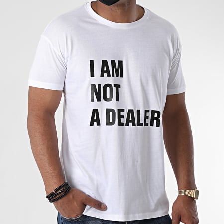 Soso Maness - Tee Shirt I Am Not A Dealer Blanc