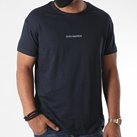 Soso Maness - Tee Shirt Soso Maness Bleu Marine
