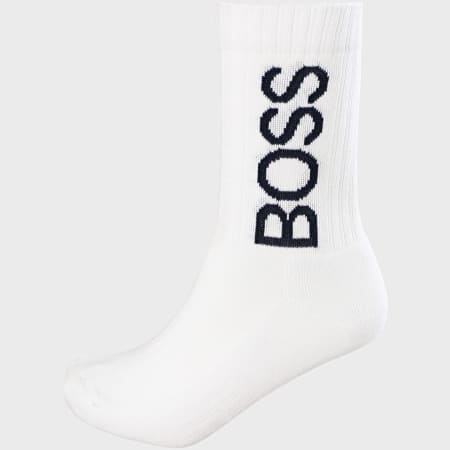 BOSS - Paire De Chaussette QS Bold Logo 50436826 Blanc