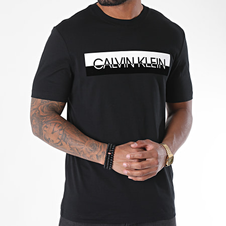 Calvin Klein - Tee Shirt Split Logo 5570 Noir
