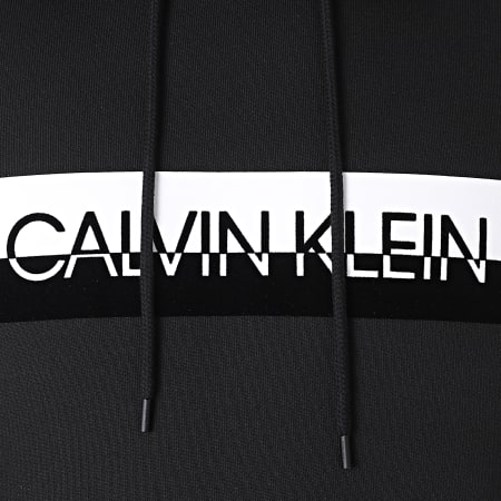 Calvin Klein - Sweat Capuche Split Logo 5586 Noir