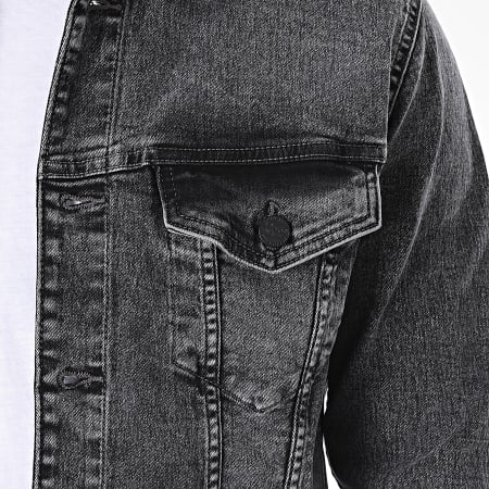 Only And Sons - Veste Jean Come Life Trucker Gris