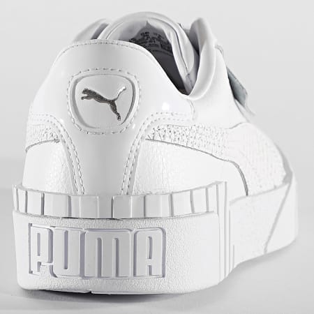 Puma - Baskets Femme Cali Snake 372096 White Metallic Silver