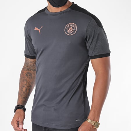 Puma - Tee Shirt De Sport Manchester FC 757878 Gris Anthracite Noir