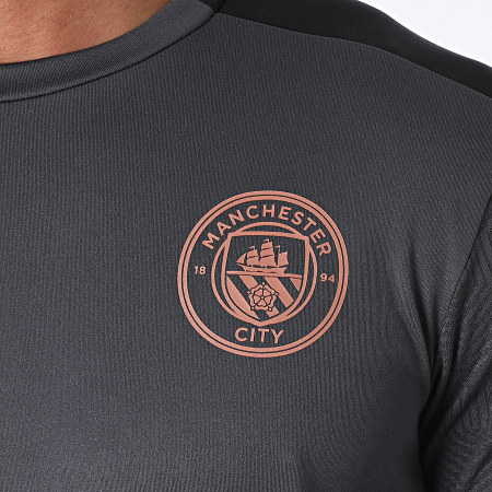 Puma - Tee Shirt De Sport Manchester FC 757878 Gris Anthracite Noir