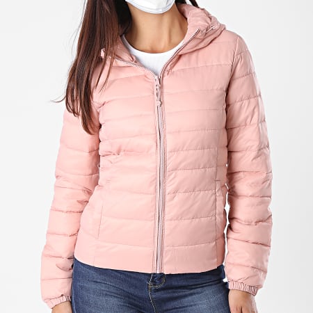 Only - Chaqueta con capucha rosa Tahoe para mujer