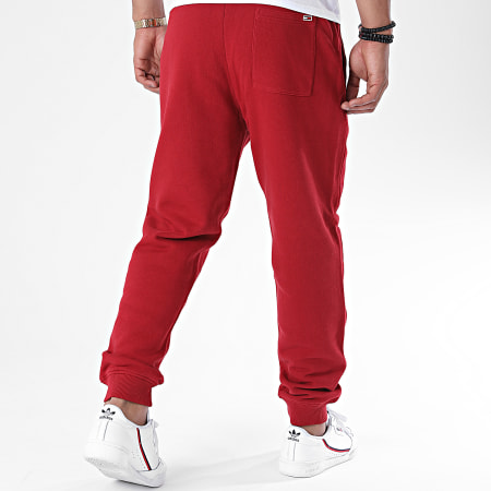 Tommy Jeans - Pantalon Jogging A Bandes Sweat 8676 Rouge