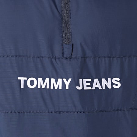 Tommy Jeans - Veste Col Zippé Réversible Retro Popover 8431 Bleu Marine