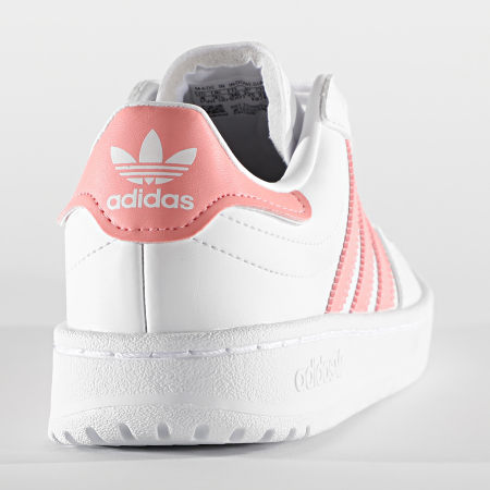 Adidas Originals - Baskets Femme Team Court EG9089 Footwear White Glow Pink Core Black