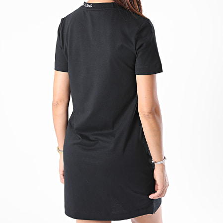 Calvin Klein - Robe Tee Shirt Femme Center Monogram 5122 Noir