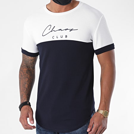Uniplay - Tee Shirt Oversize UY510 Bleu Marine Blanc