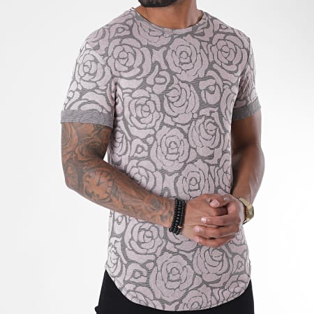 Uniplay - Tee Shirt Oversize Floral UY499 Rose