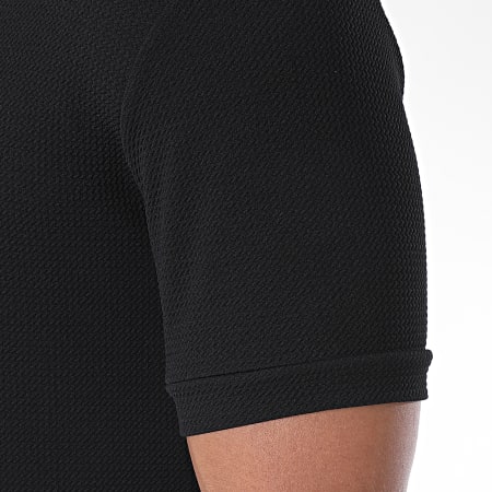 Uniplay - Tee Shirt Oversize Col Zippé UY509 Noir