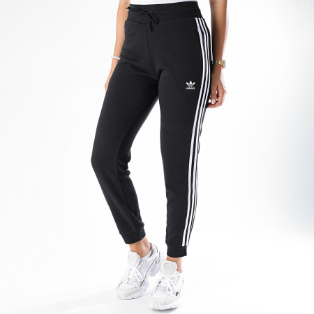 Adidas Originals - Pantalón de chándal con banda Slim Fit para mujer GD2255 Negro
