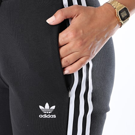 Adidas Originals - Pantaloni da jogging slim fit a bande da donna GD2255 Nero