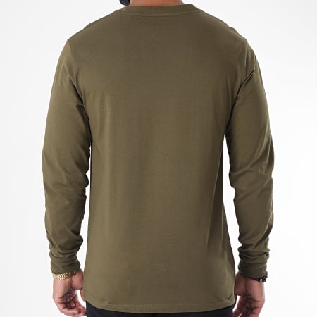 NASA - Tee Shirt Manches Longues Worm Logo 2 Vert Kaki