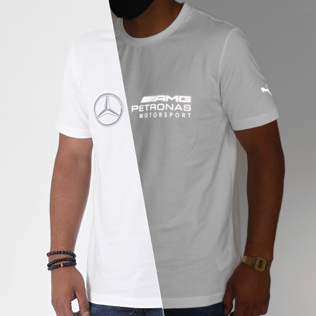 Puma - Tee Shirt Réfléchissant Mercedes AMG Petronas Motorsport Logo 598042 Blanc