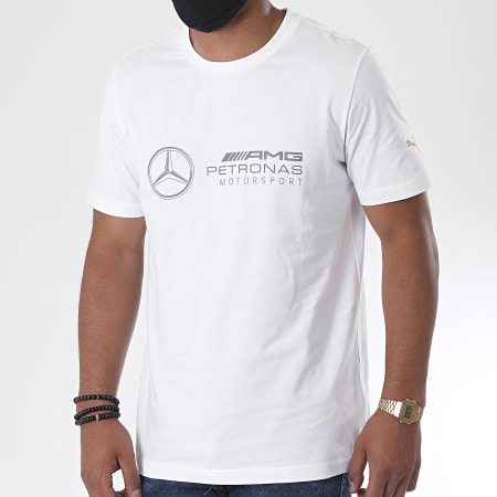 Puma - Tee Shirt Réfléchissant Mercedes AMG Petronas Motorsport Logo 598042 Blanc