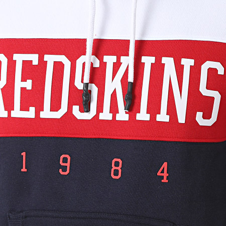 Redskins - Sweat Capuche Eklec Skyline Bleu Marine Rouge Blanc
