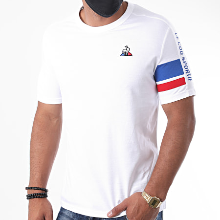Le Coq Sportif - Tee Shirt Tricolore N2 2020517 Blanc