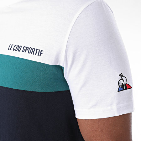 Le Coq Sportif - Tee Shirt Saison 2 N1 2020509 Bleu Marine Ecru
