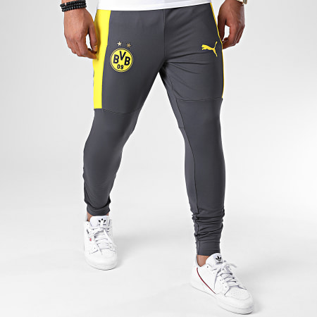 Puma - Pantalon Jogging BVB 09 Borussia Dortmund 757715 Gris Jaune
