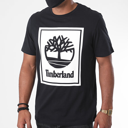 Timberland - Tee Shirt Stack Logo A2AJ1 Noir