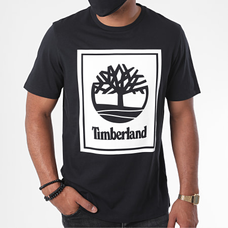 Timberland - Tee Shirt Stack Logo A2AJ1 Noir