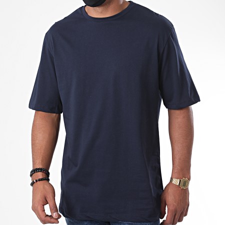 Aarhon - Tee Shirt Luigi Off Bleu Marine