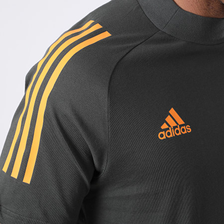 Adidas Sportswear - Tee Shirt De Sport A Bandes Manchester United FC FR3648 Gris Anthracite
