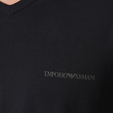 Emporio Armani - Lot De 2 Tee Shirts Col V 111849-0A717 Noir