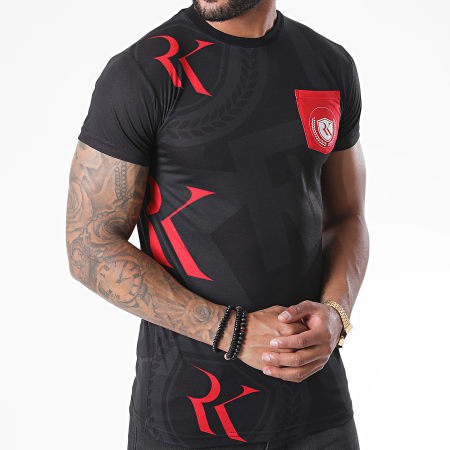 Classic Series - Tee Shirt All Over Poche Sublimation Noir Rouge