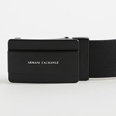 Armani Exchange - Ceinture En Cuir Plate Belt 951230-0A801 Noir