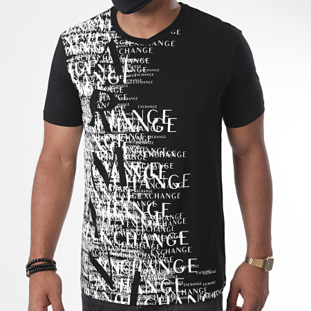 Armani Exchange - Tee Shirt Col V 6HZTFN-ZJE6Z Noir
