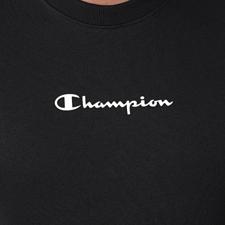 Champion - Sweat Crewneck A Bandes 215312 Noir