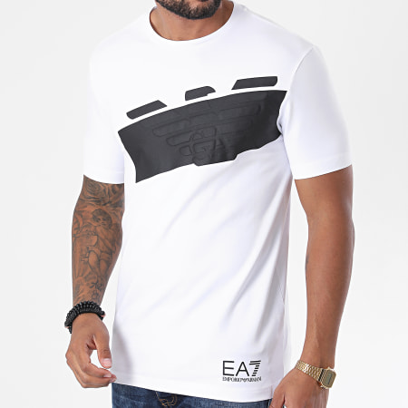 EA7 Emporio Armani - Tee Shirt 6HPT31-PJ3NZ Blanc Noir