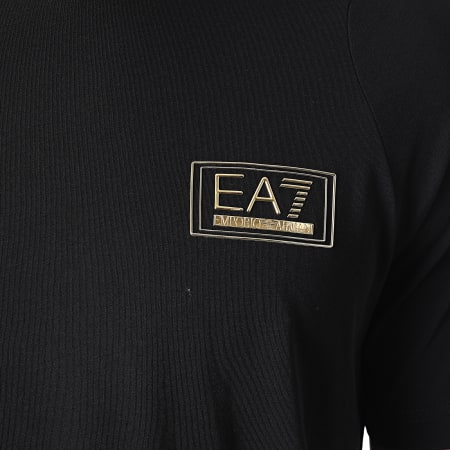 EA7 Emporio Armani - Tee Shirt 6HPT45-PJM9Z Noir Doré