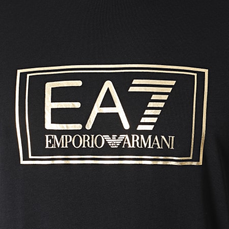 EA7 Emporio Armani - Tee Shirt 6HPT51-PJM9Z Noir Doré