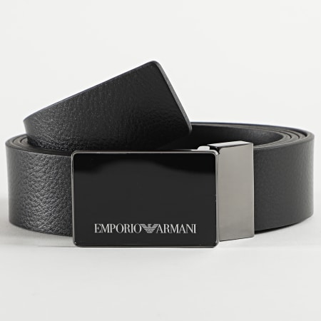 Emporio Armani - Cinturón de moda de cuero Y4S427-YTU7J Negro