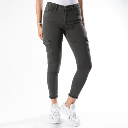 Only - Jean Skinny Femme Blush Life Gris Anthracite