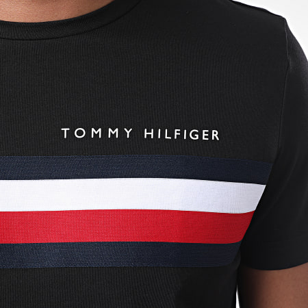 Tommy Hilfiger - Tee Shirt Global Stripe 4337 Noir
