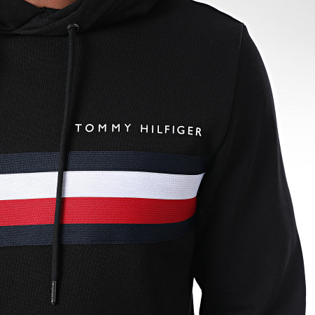 Tommy Hilfiger - Sweat Capuche Hilfiger Logo 4542 Noir