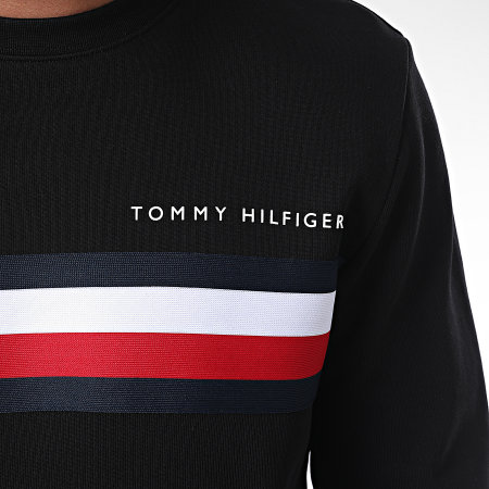 Tommy Hilfiger - Sweat Crewneck Logo 4758 Noir