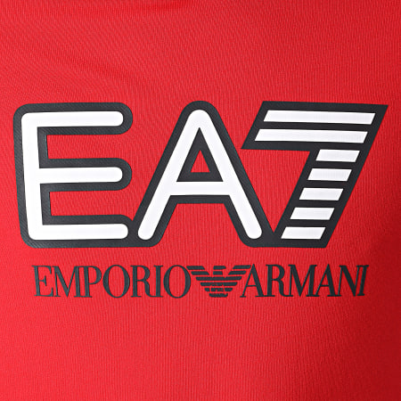 EA7 Emporio Armani - Sweat Capuche 6HPM62-PJ05Z Rouge